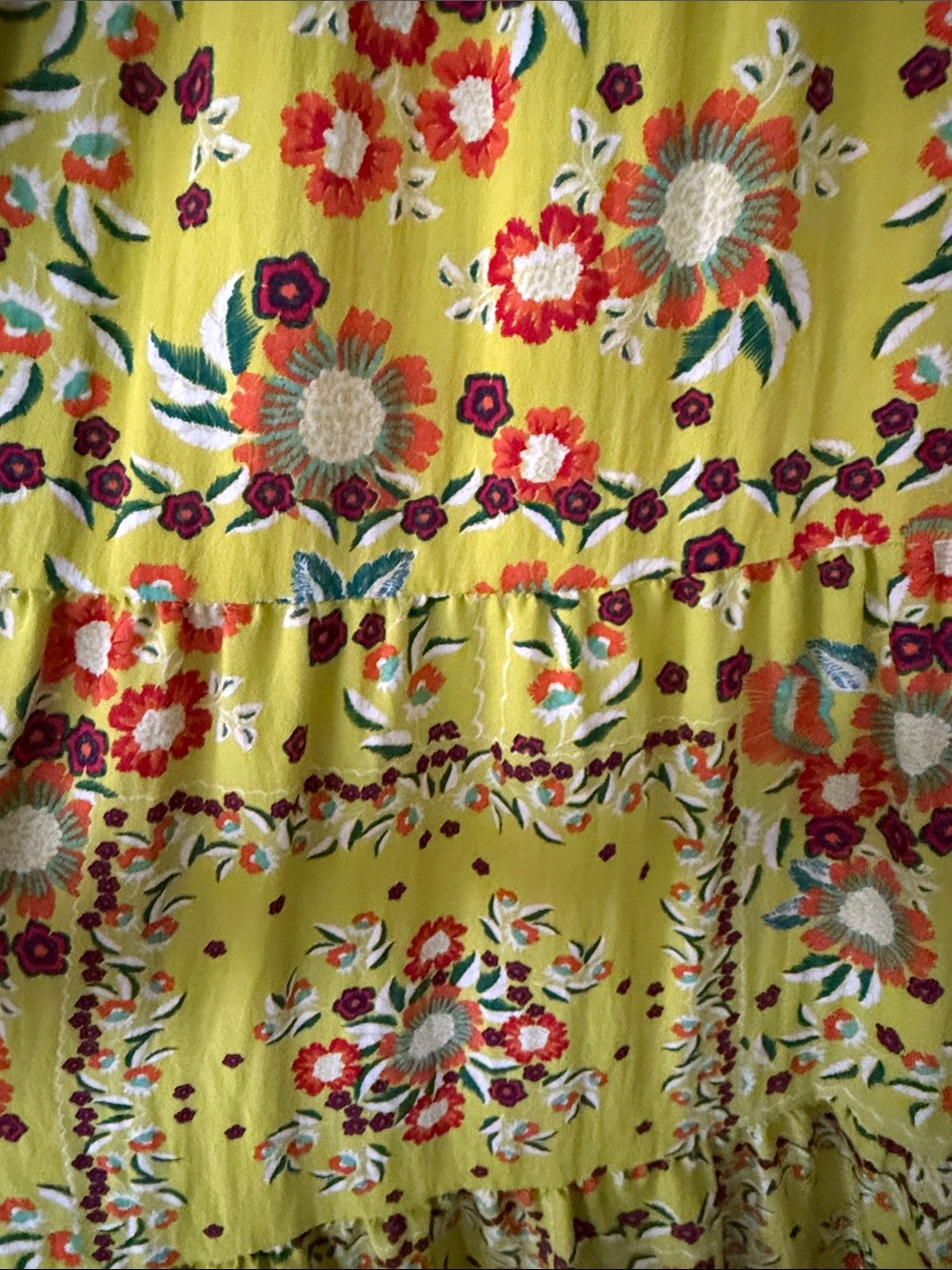 easel Lime Green Floral Tie-Shoulder Maxi Dress - Picture 3 of 3